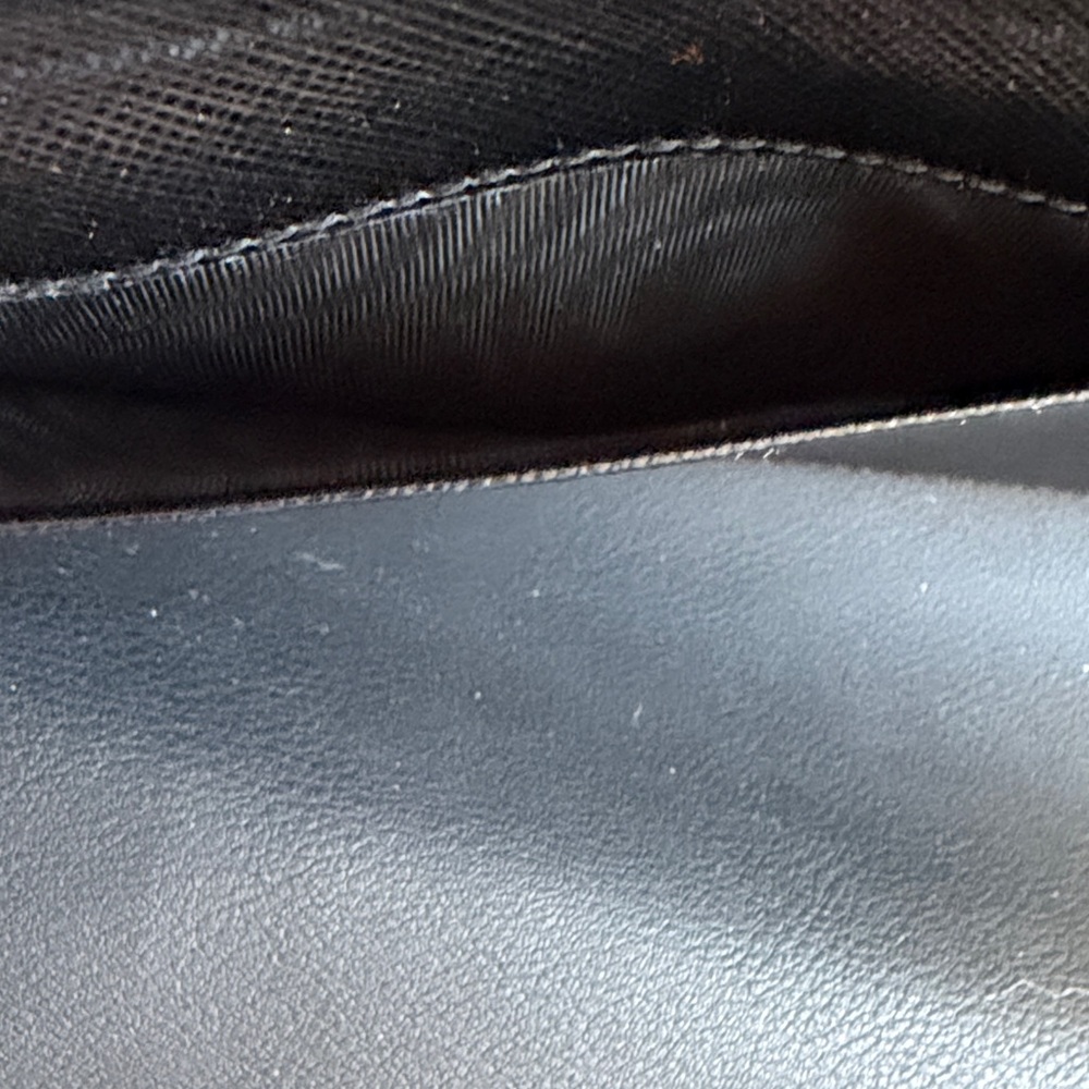 Prada Tessuto Nylon Long Wallet Black Triangle Logo Organizer Made in Italy - Picture 11 of 13